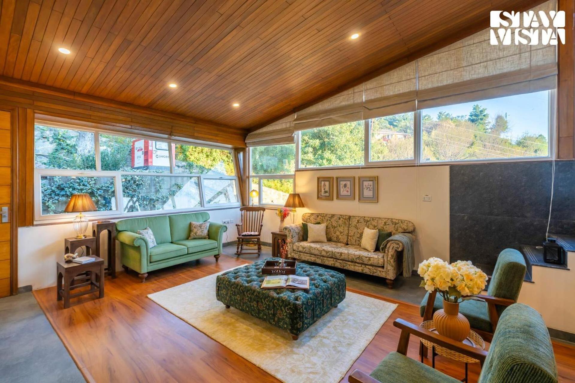 Stayvista At Nook - Elysium Estate 2 Bedroom Cottage With Hill View, Lawn Shimla Bagian luar foto